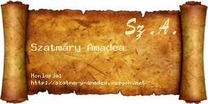 Szatmáry Amadea névjegykártya
